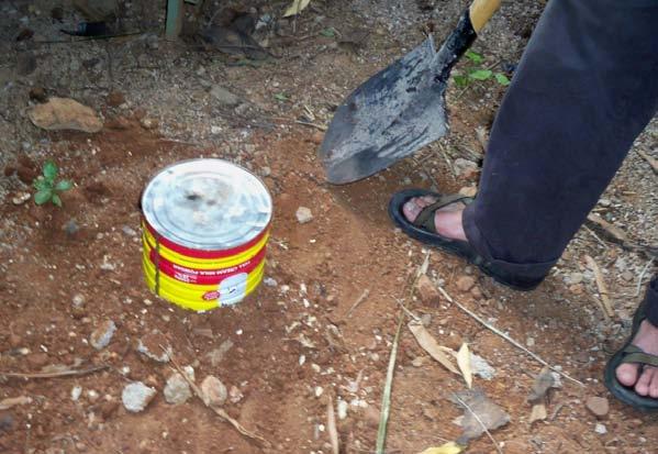 It will take 30-45 minutes for the fire to cool down. STEP 1: Place the burn basket on a level patch of dirt or sand.