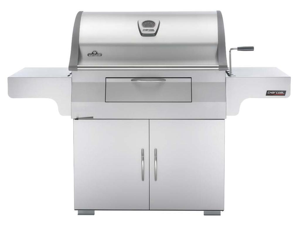 CHARCOAL PROFESSIONAL PRO605CSS Cooking Area: 5440 cm² CHARCOAL KETTLE NK22CK-L Cooking Area: 2340 cm² / Diameter: 57 cm Exclusive rear charcoal rotisserie burner Two charcoal