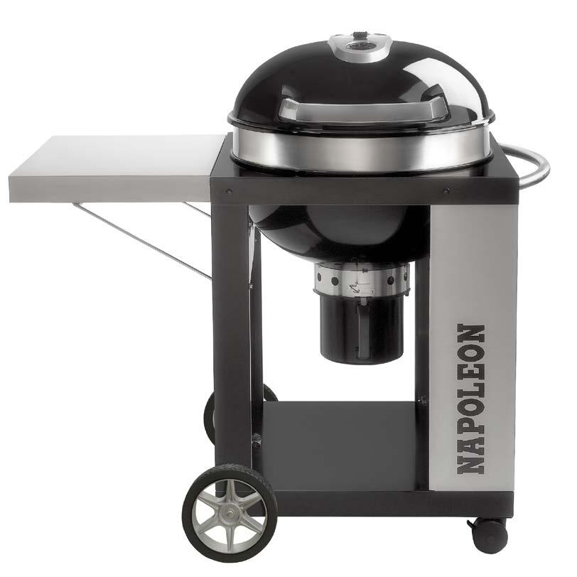 PRO CHARCOAL CART NK22CK-C Cooking Area: 2340 cm² / Diameter: 57 cm PRO CHARCOAL LEG PRO22K-LEG Cooking Area: 2340 cm² / Diameter: 57 cm Offset hinged lid for safe operation