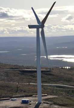 8 Wind Farm Applications Uljabuouda - Sweden The wind farm at Uljabuouda in Sweden consists of a total 0f 10 3MW WinWinD turbines.
