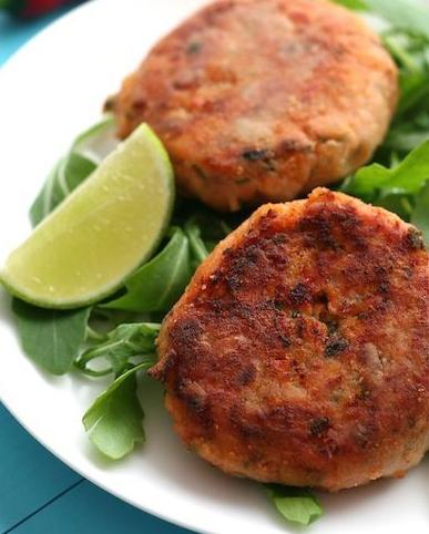 SALMON CAKES with CILANTRO & GINGER pairs with Spindrift Cellars Vin Gris Salmon Cakes: 1 ¾ pds.