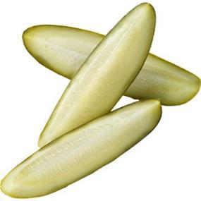 Pickle Spears Contains: Garlic Pineapple Tidbits 5cal 0g 0g 0g 0g 260mg 0g Serving Size = 1 Spear / 1 oz.