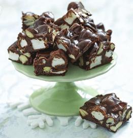 Rocky Road Fudge 3 cups of chocolate chips 400g of condensed milk 4 tablespoons of butter 1 teaspoon of vanilla extract ¼ teaspoon of salt 1 cup of mini marshmallows ½ cup of peanuts, chopped 1.