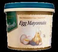 Dressings & Mayonnaise Egg Mayonnaise An egg mayonnaise with a thick texture and creamy flavour.