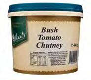 4Kg) Shelf Stable Earn 64 My Aussie Reward Points per unit Country Style Tomato Chutney This delicious chutney is made with plump
