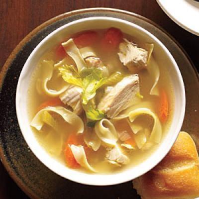 Chicken Noodle Soup Submitted by Martha Calderon Cook in this order: Water In large pot, bring 10 cups filtered or distilled water to boil (fill pot with water to about 2 inches from top) Vegetables