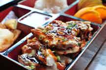 Shrimp Tempura Bento Box Bento Box Dinner Served With Soup, Salad, 4 pc California Roll, Crab Puff, Egg Roll, Vegetable Tempura & Steam Rice Chicken Teriyaki... $16.99 Chicken Katsu... $15.