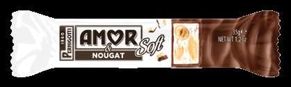 Amor & Nougat A new range of snacks with hazelnuts and almonds covered by