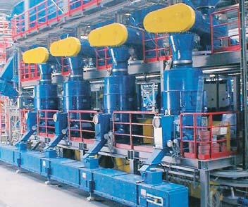 Pelleting presses in a recycling