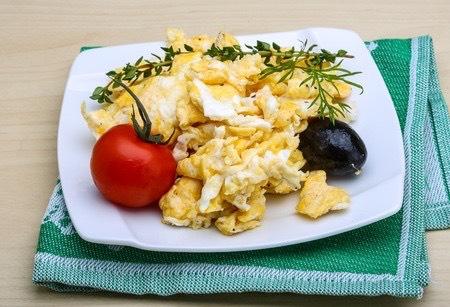 week 2 recipes breakfast Simple Scrambled Eggs Yield: 3 servings You will need: mixing bowl, whisk, skillet, spatula, cooking oil spray 6 eggs 1 cup egg whites salt + pepper 1.