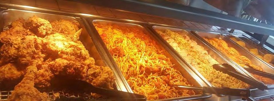 Budget Friendly Buffet Package $14 per person - 40 Person Minimum Served with Cole Slaw, Rolls and Iced Tea Choice of 1: Chicken & Dressing, Pulled Pork BBQ, Bone In Baked Chicken, Chopped Steak &