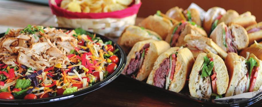 Each Classic Sandwich Platter, Signature Sandwich & Wrap Platter or Fresh Salad Platter is made fresh to your specs.
