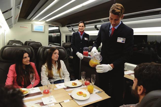 Comfort and Exclusivity Italian hospitality onboard the Eurocity trains, the wide choice of food and wines and customised offer are the strengths of Itinere the catering services for groups.
