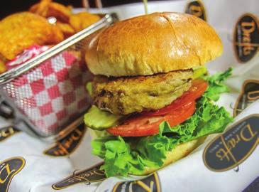YANKEE DOODLE BURGER An open-faced burger made from our Signature Burger Blend mixed with sautéed onions, broiled golden brown and