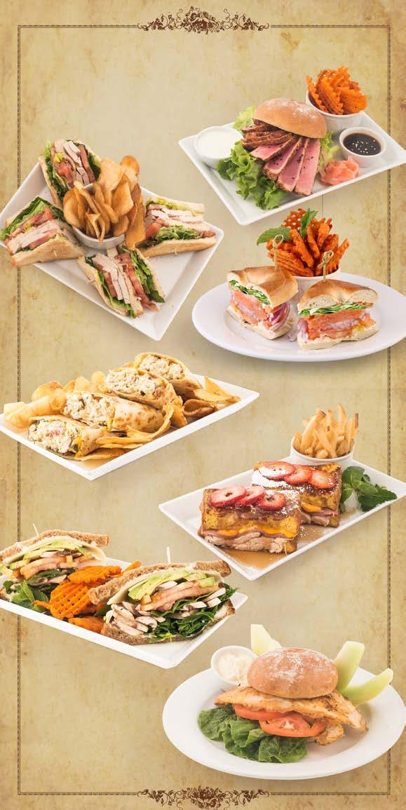 Sandwiches (Served with choice of fries, fruit or homemade potato chips plus homemade soup or house salad.