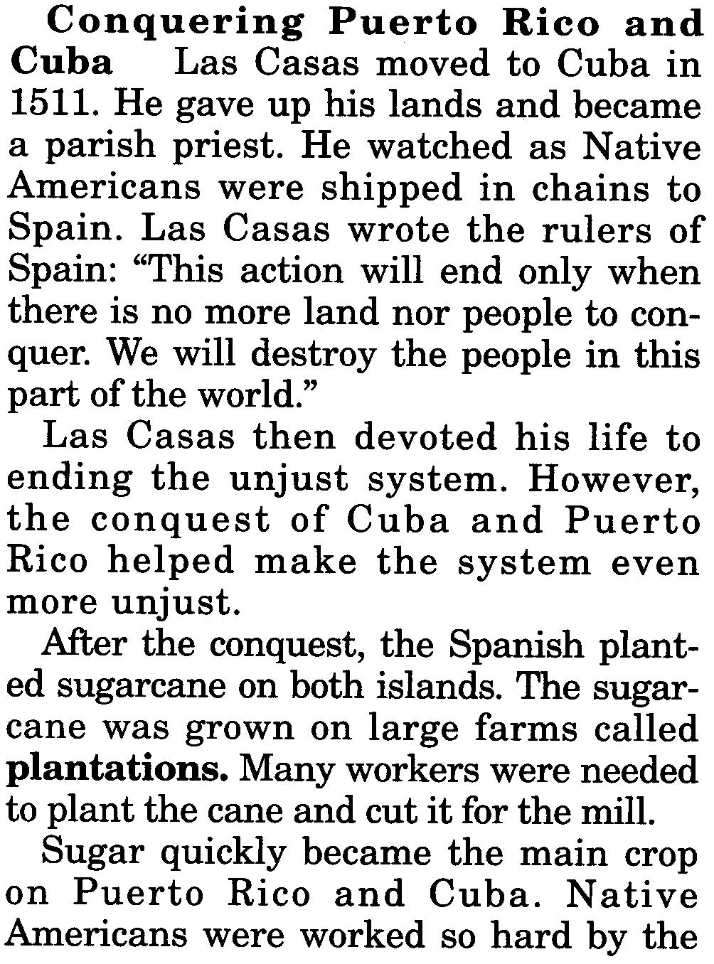 Was there no one who would speak for the Native Americans? The encomienda system In 1511, a young conquistador heard a sermon protesting abuses of Native Americans that was preached in Santo Domingo.