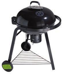 Wheels allow you to easily move your barbecue 3 Adjustable cooking heights Warming rack You can be ready to cook in no time with the ash collector that doubles up as a chimney starter Storage shelf