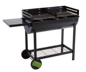 store 2 Wheels allow you to easily move your barbecue Storage shelf for your accessories and condiments TECHNICAL INFORMATION Cooking surface 84.8 x 46.