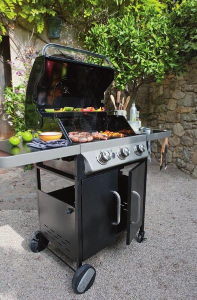 Bondi Barbecue Range Gas TECHNICAL INFORMATION BONDI G300 Cooking surface Burners Type of surface Materials 60 x 43 cm 3 x 3 kw Grill and griddle Painted steel structure Porcelain enamelled steel