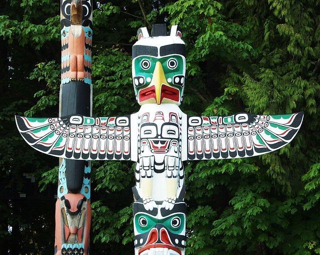 Totem Poles Totem poles are tall sculptures carved on poles