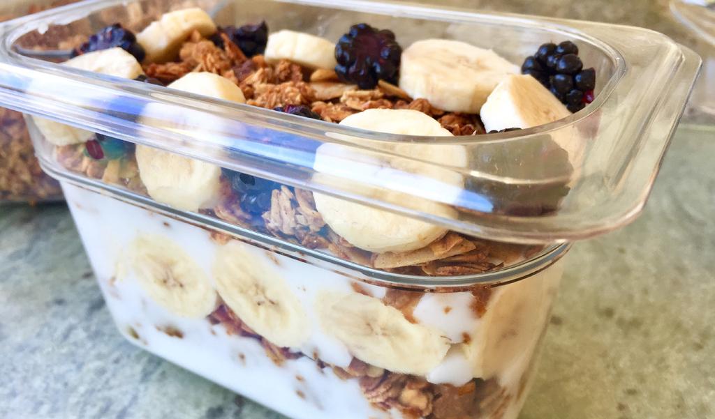 Coco-Nutty Parfait Make this tasty granola recipe, which features coconut and the nut butter of your choice, then layer it with yogurt and fresh fruit to create a sweet and
