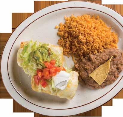 75 Black Bean Tostadas Three crispy corn tortillas topped with black beans, lettuce, tomato, queso fresco & sliced avocados, served with Spanish rice, refried beans or frijoles charros & jalapeño