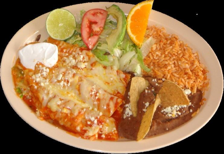 99 One steak taco, one cheese enchilada and one tamal with tomato sauce. 24. COMBINACION (3).... $9.99 One tamal, one quesadilla and one steak taco. 26.
