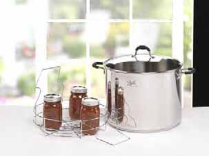 You can heat them in a pot of simmering water, or in a heated dishwasher. QUICK TIP: Shop FreshPreserving.com for all your canning needs.