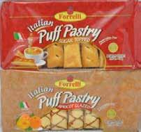 Puff Pastry 4.75 OZ.-135g Packed 20-Pallet 9x9=81 FOB Each $0.76 Case $15.
