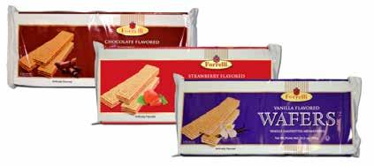 WAFERS Product Catalog 98488 98487 Viennese Wafer Rolls Cappuccino, Vanilla &