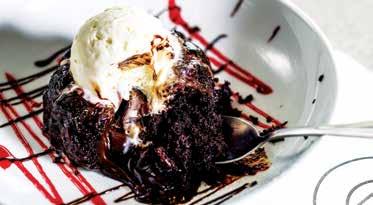 kiwi sauce $12 MOLTEN CHOCOLATE CAKE Warm chocolate cake & vanilla ice cream with