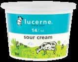 1 48 Each Lucerne Sour Cream Regular, Light or Fat