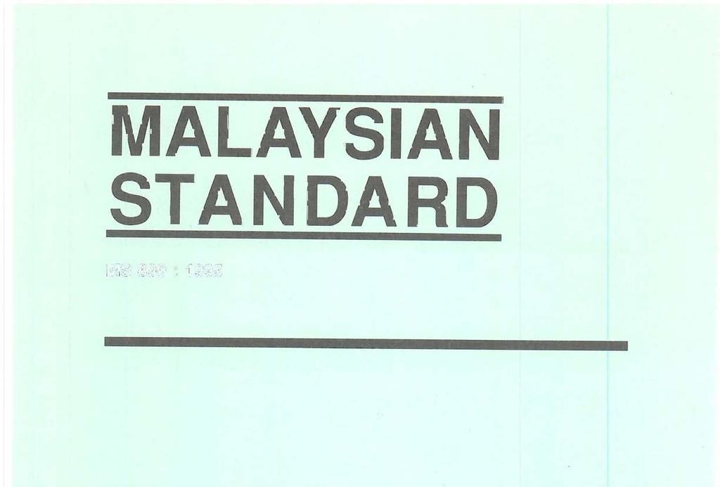 MALAYSIAN STANDARD MS 890 :