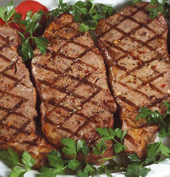 Strip Steaks Lesser Amts.