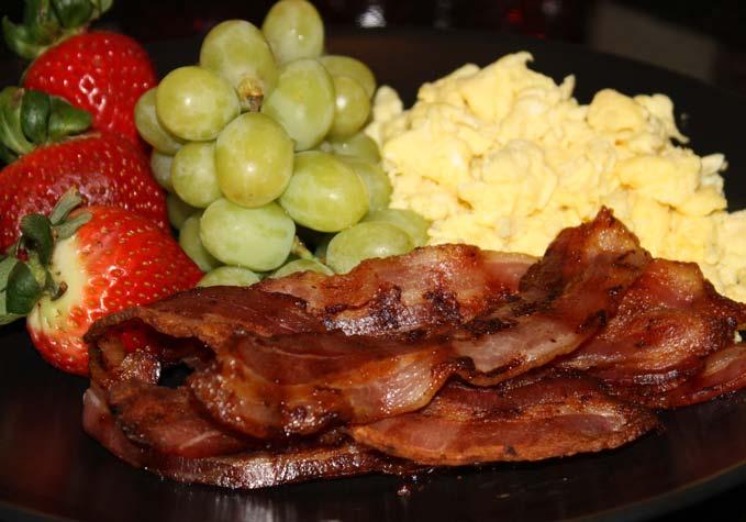 Dry-Rubbed Bacon Item # 70007 UPC Code: 69025470007 Case Pack: 8-12oz packages Average Case Weight: 6 lbs Box Dimensions: 18 x11 x5 Tie: 8 x High: 9 Fresh Shelf Life: 60 days Hickory Smoked Bacon