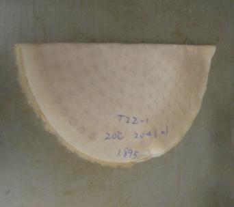 Buchner funnel with a tared