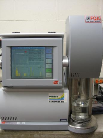 Fiber Quality Analysis: 1) Fiber properties such as length, coarseness, curl index, kink and fines content can be analyzed by Fiber Quality Analyzer (FQA, see figure 26).