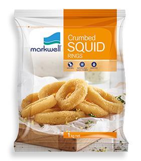 Markwell Crumbed Squid Rings 5x1kg