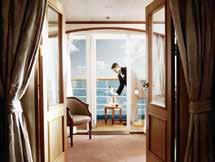 A glass of champagne is presented as your hand luggage is whisked away and immediately you discover that this isn t going to be an ordinary cruise. Welcome to luxury cruising.