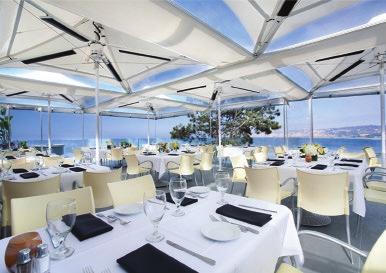 La Jolla Private Dining Waterfront Terrace Seated: 100, Reception: 150 V Lounge with Deck Seated: