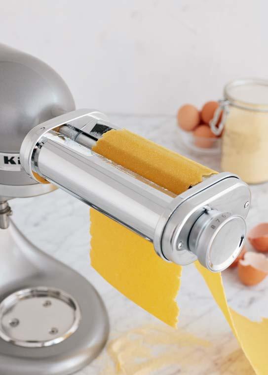 pasta pronto! KITCHENAID PASTA ATTACHMENT SET TURN YOUR STAND MIXER INTO A PASTA MAKER You might be shocked when you discover how easy it is to make deliciously fresh pasta at home.