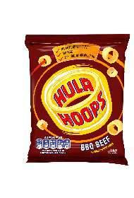 Hula Hoop Original 32 x 34g Hula Hoop Salt & Vinegar Hula Hoop Cheese & Onion 32 x 34g 32 x 34g Hula Hoop BBQ McCoy s Ready Salted 32 x 34g