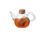 When serving tea made with a tea bag, the cork lid holds the tea bag string tightly, so the teabag will not sink.