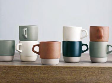 SLOW COFFEE STYLE Mugs to Bring You Relaxation Stack Up and Warm Up Your Coffee Time Gentle and organic form characterize these mugs.