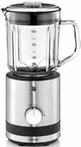 5 speed levels and a pulsation mode are available to suit your requirements. Thanks to WMF Perfect Cut, the blender is equipped with a stainless steel 6-winged blade. The removable 0.
