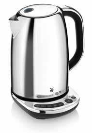 and locking lid TERRA Kettle 1.6 l Item no. 04 1305 0021 EAN 4211129 872607 Cromargan polish Max. 3.000 watts of power Capacity: 1.6 l Cordless kettle with separate base incl.