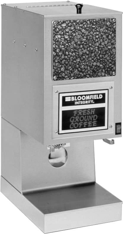765 OWNERS MANUAL for COFFEE GRINDER MODEL: 8730 Includes: Installation Operation Use & Care Servicing