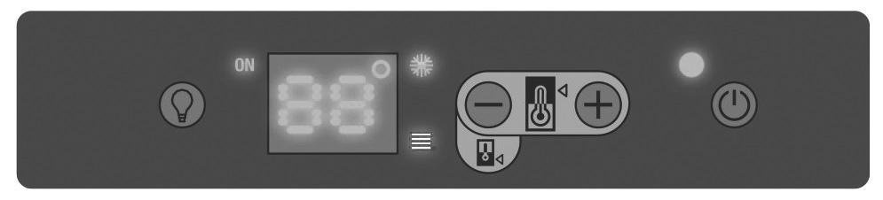 Product Description Interior Parts CONTROL PANEL DOOR BOTTLE AGEING COMPARTMENT SHELVES DATA PLATE Control Panel Cooling pilot lamp Increase temperature