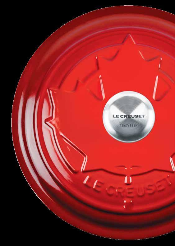 CELEBRATE CANADA WITH LE CREUSET In recognition of Canada s 150th anniversary, Le Creuset is proud to unveil a limited edition custom Maple Leaf Round French Oven.