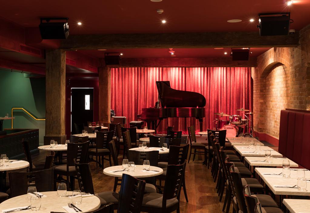Our Basement Jazz Bar is also available for daytime functions (evening functions by special request) for up to 120 people, with a seated capacity of 80 and a standing capacity of 40.